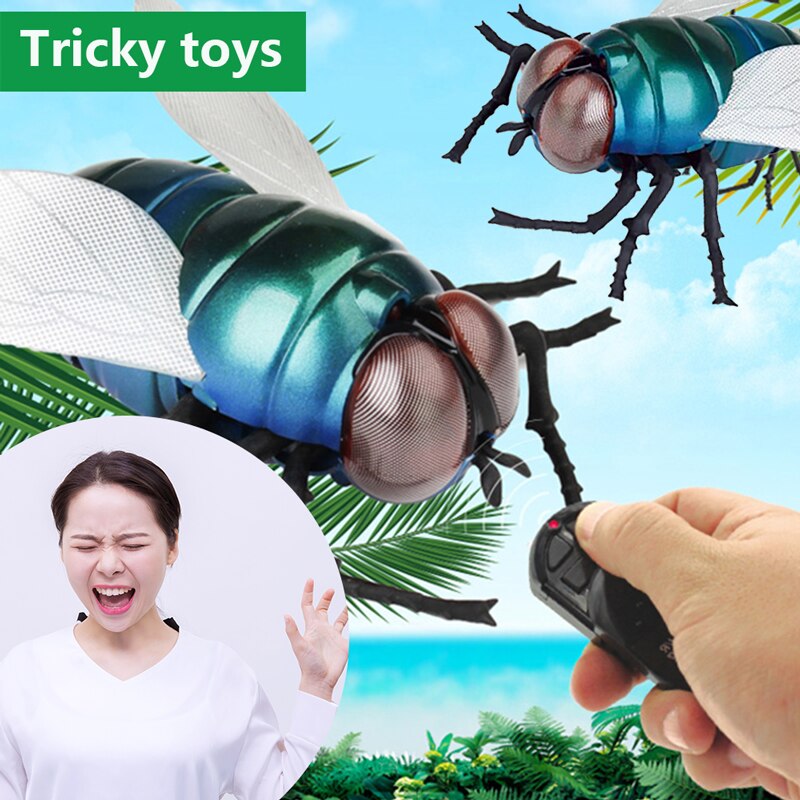 Juguetes de simulación de insectos por infrarrojos para niños, robot eléctrico de Control remoto inalámbrico, juguete de broma de día de brujas