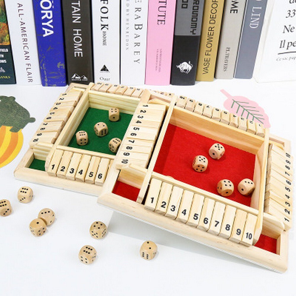 Juego de mesa Digital de cuatro lados para cuatro personas, juego de mesa de lujo para Bar, juegos de familiar, 4 tipos: Green 4 Dices