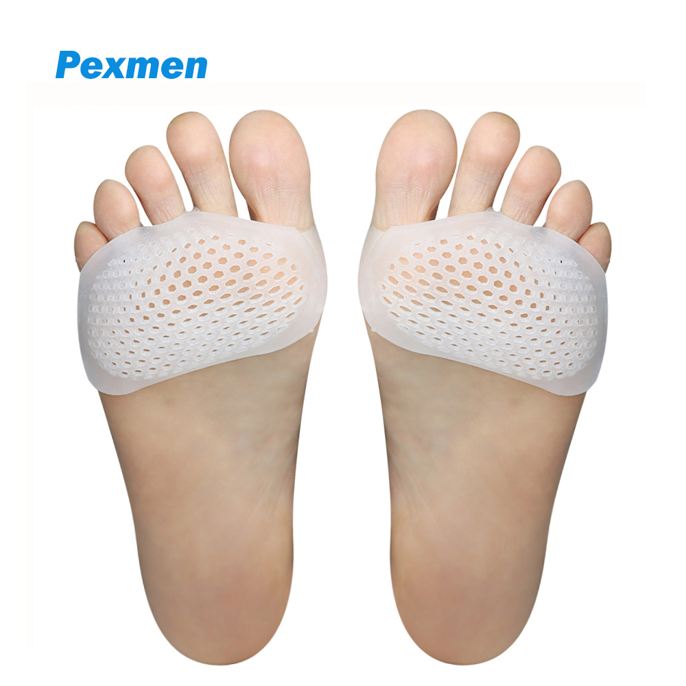 Pexmen 2 Stuks Metatarsal Pads Bal Van Voetkussens Gel Voorvoet Pad Voor Metatarsalgia Pijnverlichting Mortons Neuroom En Blaren