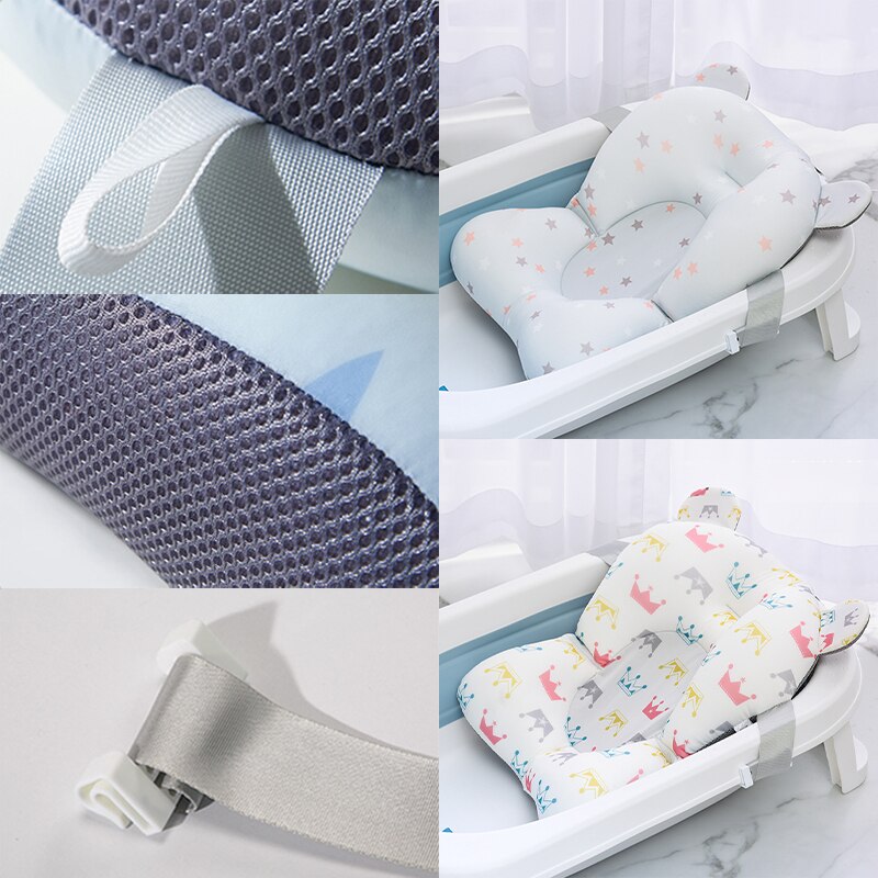 Baby Bad Ondersteuning Pad Pasgeboren Comfortabele Zachte Douchestoel Anti-Slip Veiligheid Kussen Peuter Bad Net Kinderen levert