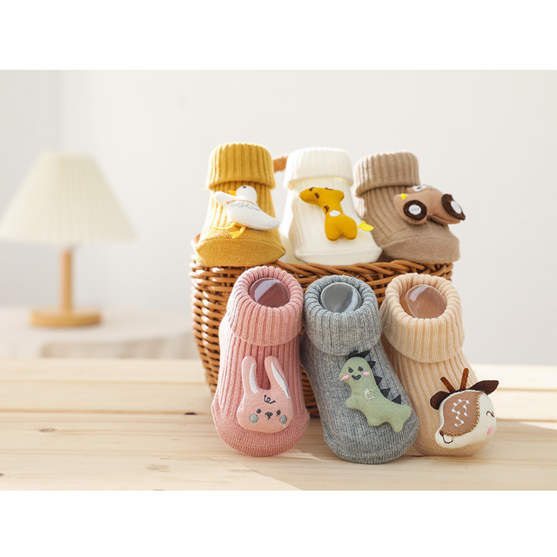 Karikatur Puppe Anti Unterhose Baby Socken Nette Herbst Winter Warme Kleinkind Kleinkind Socken Weiche Elastische Neugeborenes Mädchen Jungen Boden Socken