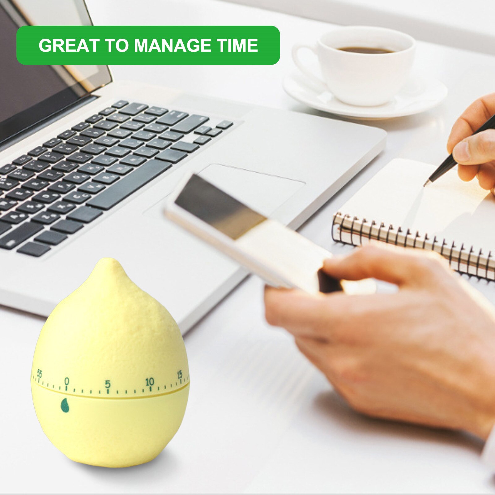 Cute Kitchen Mechanical Timer Manual Lemon Shape Counters Egg Timer for Home Cooking Timing Tool Kitchen Gadget