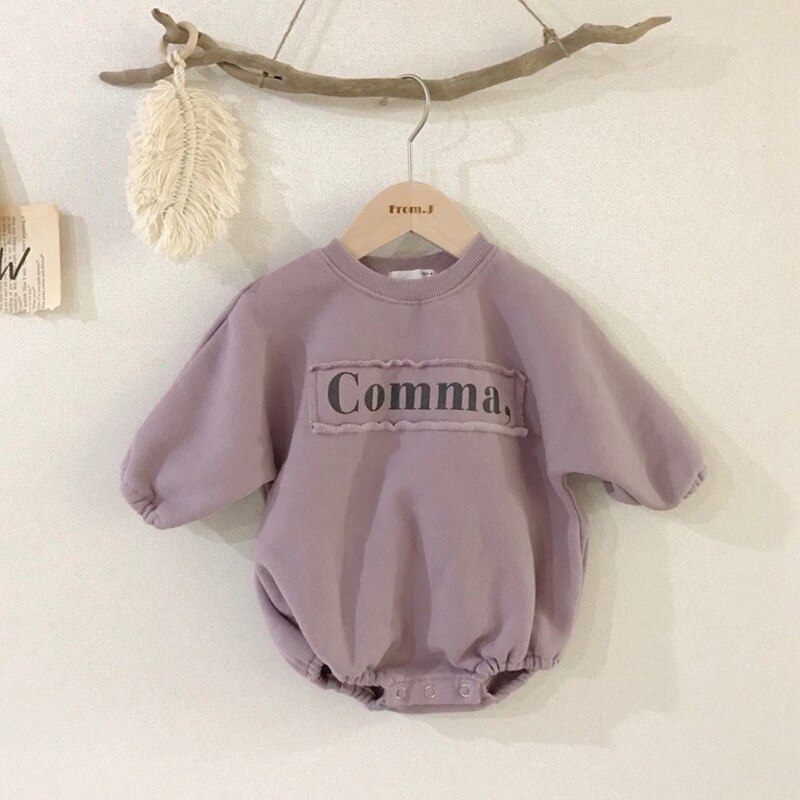Milancel Baby Body Dikke Voering Peuter Jongens Kleding Lange Mouw Baby Bodysuit: Paars / 24M