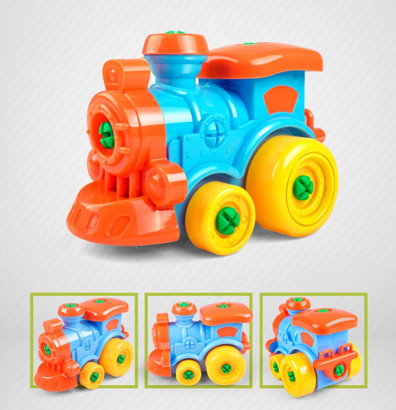 Babearly-rompecabezas 3d de plástico para niños, juguete educativo para desmontaje de moto, chico