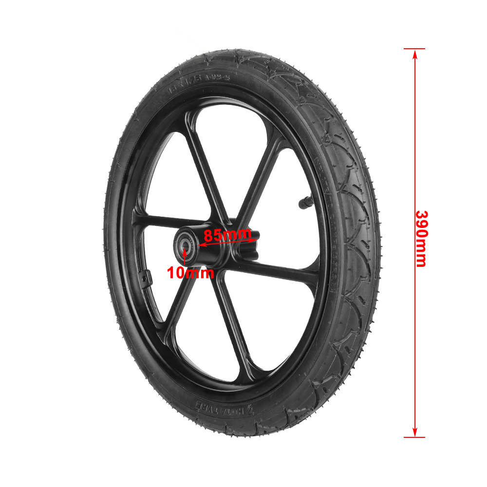 Bicycle 16 Inch Front Wheel 16x1.75 Tire Inner Tube Alloy Hub With Brake Disc For Electric Scooters Folding E-bike Bike Parts