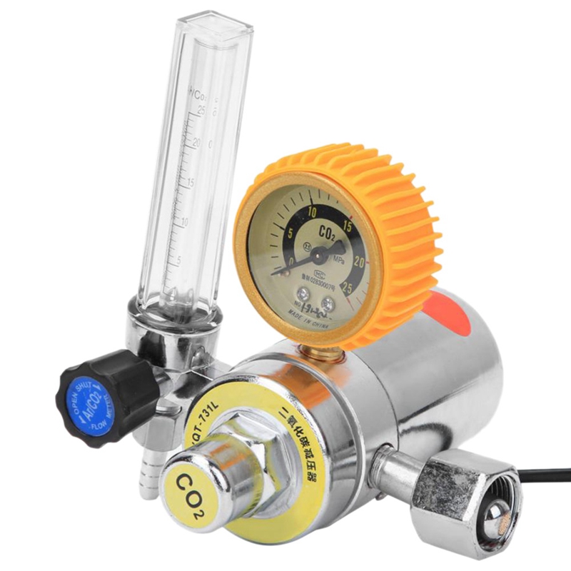 CO2 Reducing Valve Carbon Dioxide Pressure Reducer Female Thread G5/8Inch Air Pressure Regulator CO2 Regulator