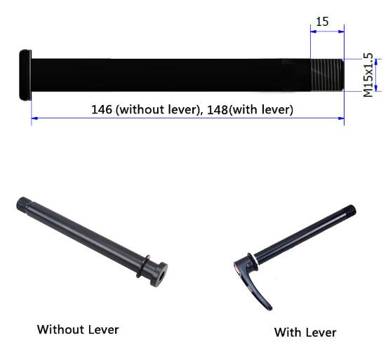 MTB legering Maxle steekas 15X100mm voor Rock Shox voorvork quick release berg fiets spies QR 15mm plug in beschikbaar