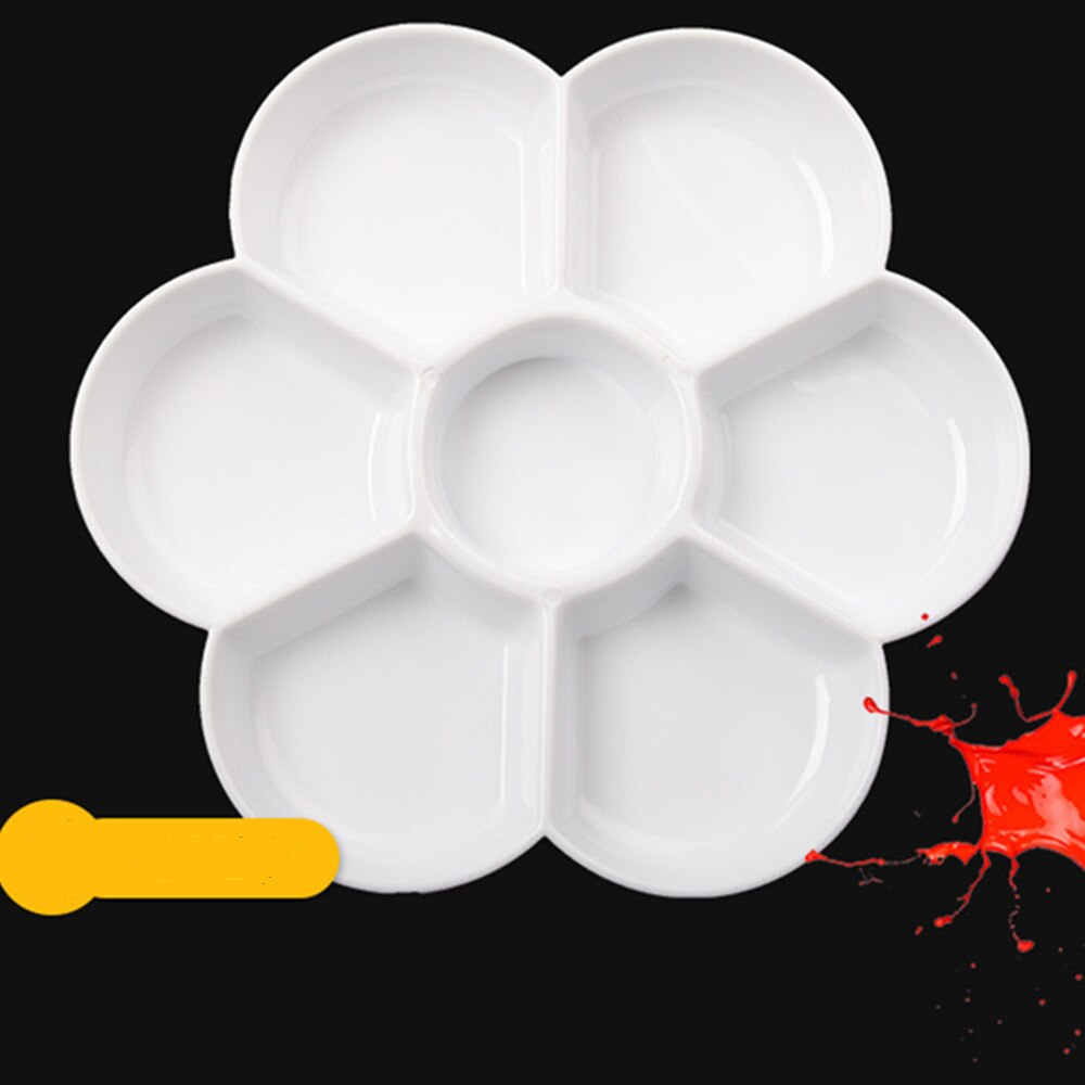 Plastic Palette Art Paint Plastic Drawing Color Palette for Oil Watercolour Painting Pallet Painting Tool Student Stationery