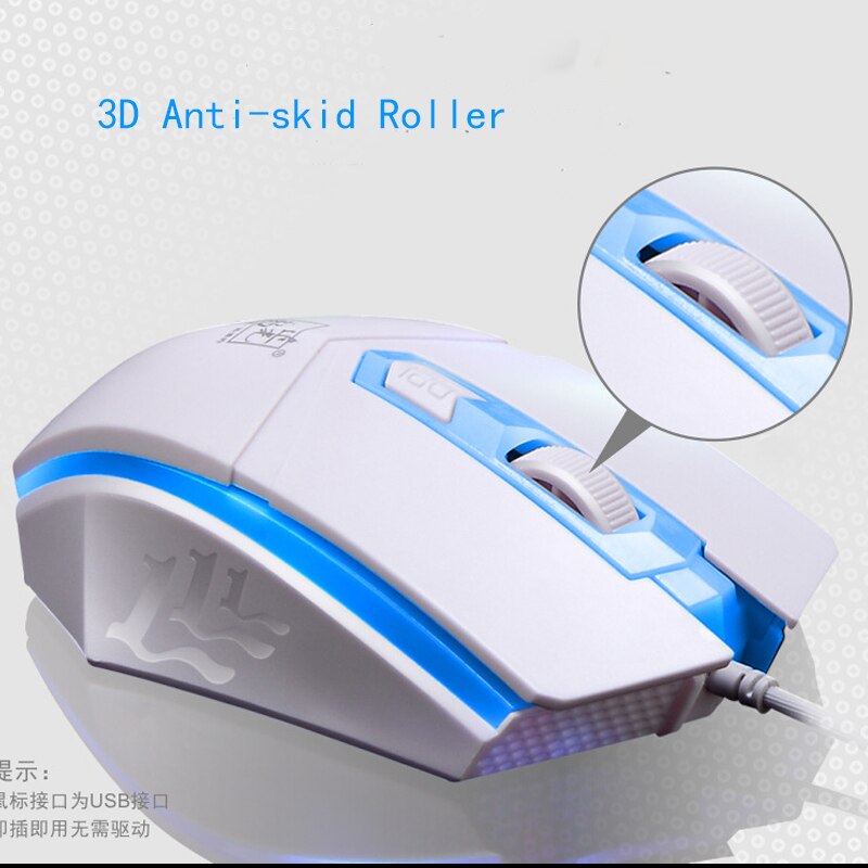 Wired Keyboard and Mouse Set Backlit Gaming Keyboard Rainbow Colorful LED Suspension Round Key Cap Gamer Keyboard For PC Laptop