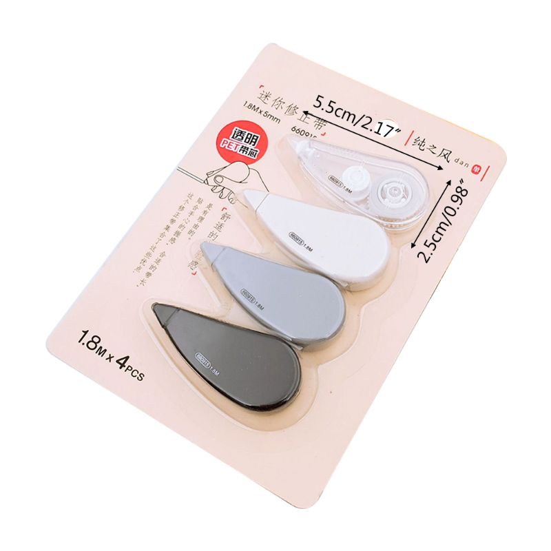 4pcs/set Mini Correction Tape Corrector Kids Student Altered Tapes School Supply