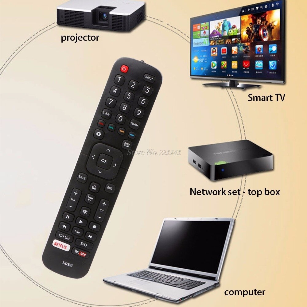 TV Remote Control EN2B27 Replacement For Hisense Smart LCD TV 40K321UWT 50K321UWT Electronics Stocks