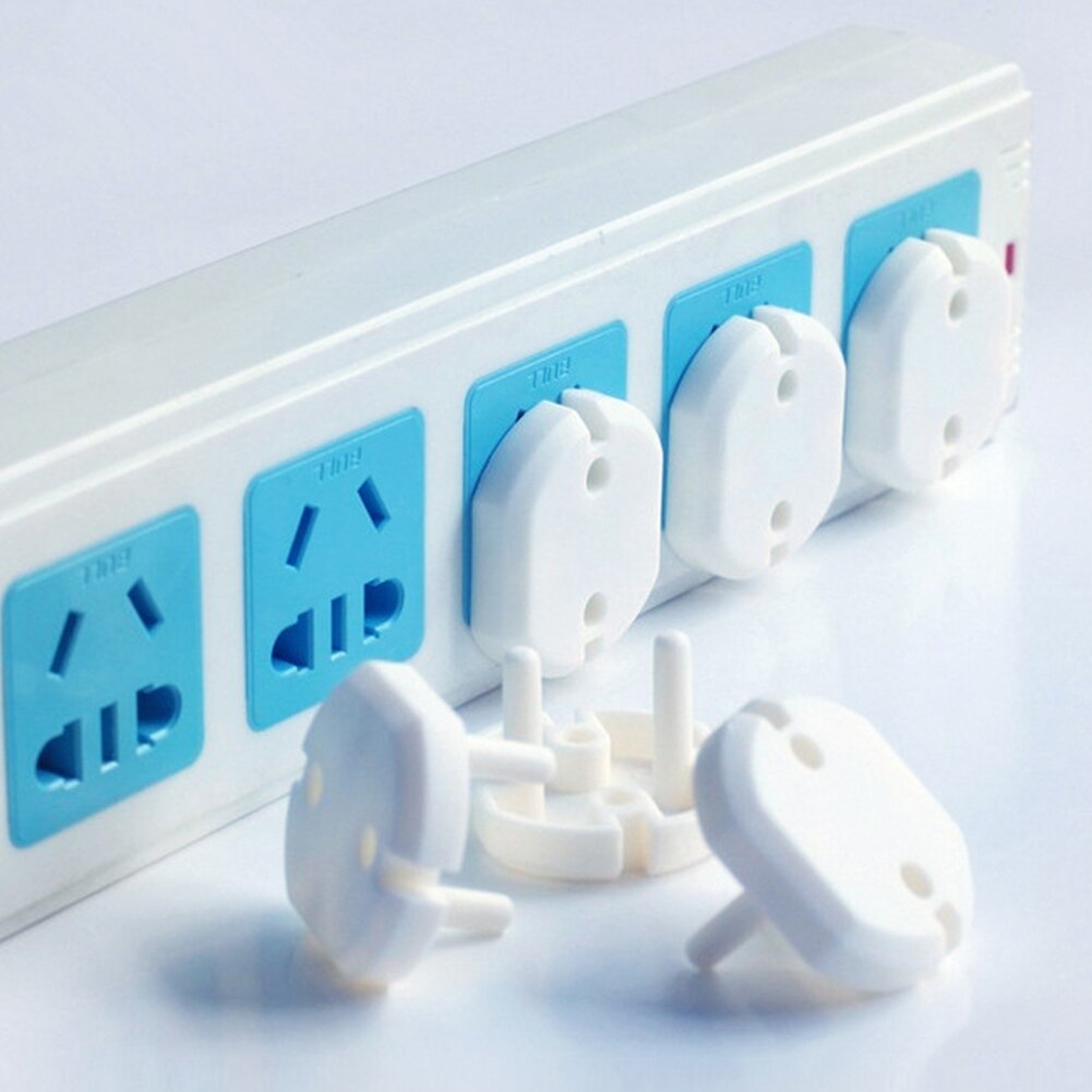 10pcs protezione domestica 2 spina durevole sicurezza del bambino facile da installare pratico ufficio Anti-Shock elettrico copertura presa elettrica