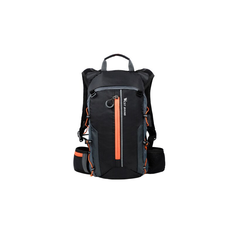 Waterproof Cycling Bags Nylon Motorcycle Backpack Reflective Helmet Shoulder Bag Multi-function Outdoor Riding Equipment PJ239: orange