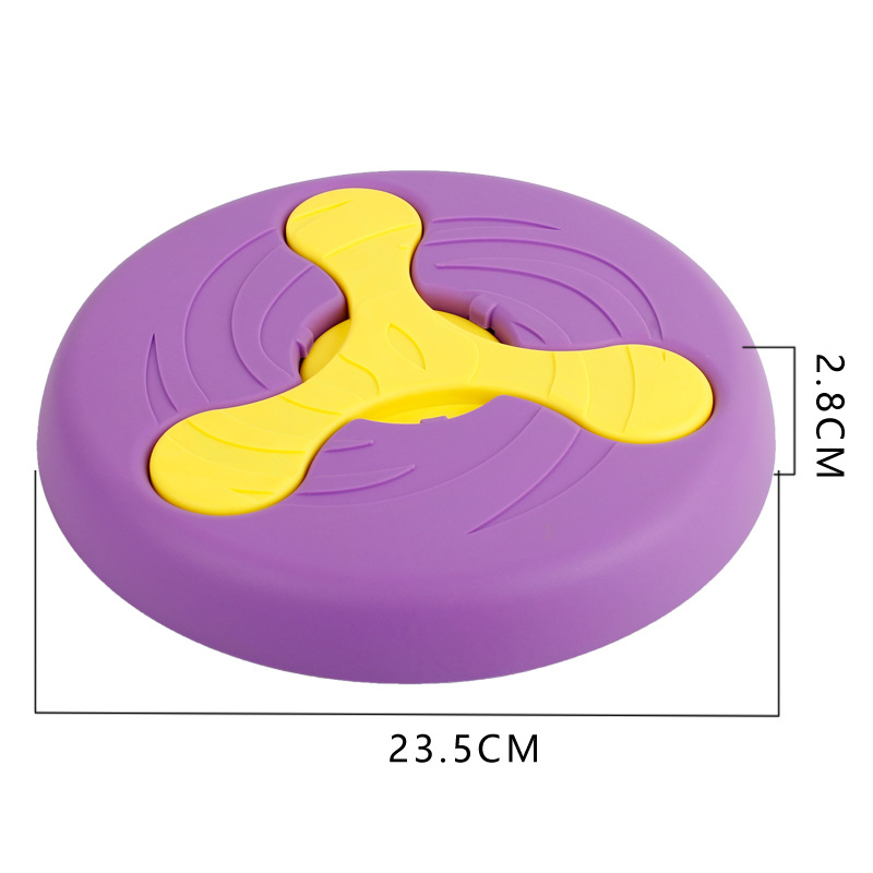 Platillo volador de silicona divertido multifunción juguete para perro gato Juguete para perro discos voladores resistentes para masticar cachorro juguete interactivo para mascotas