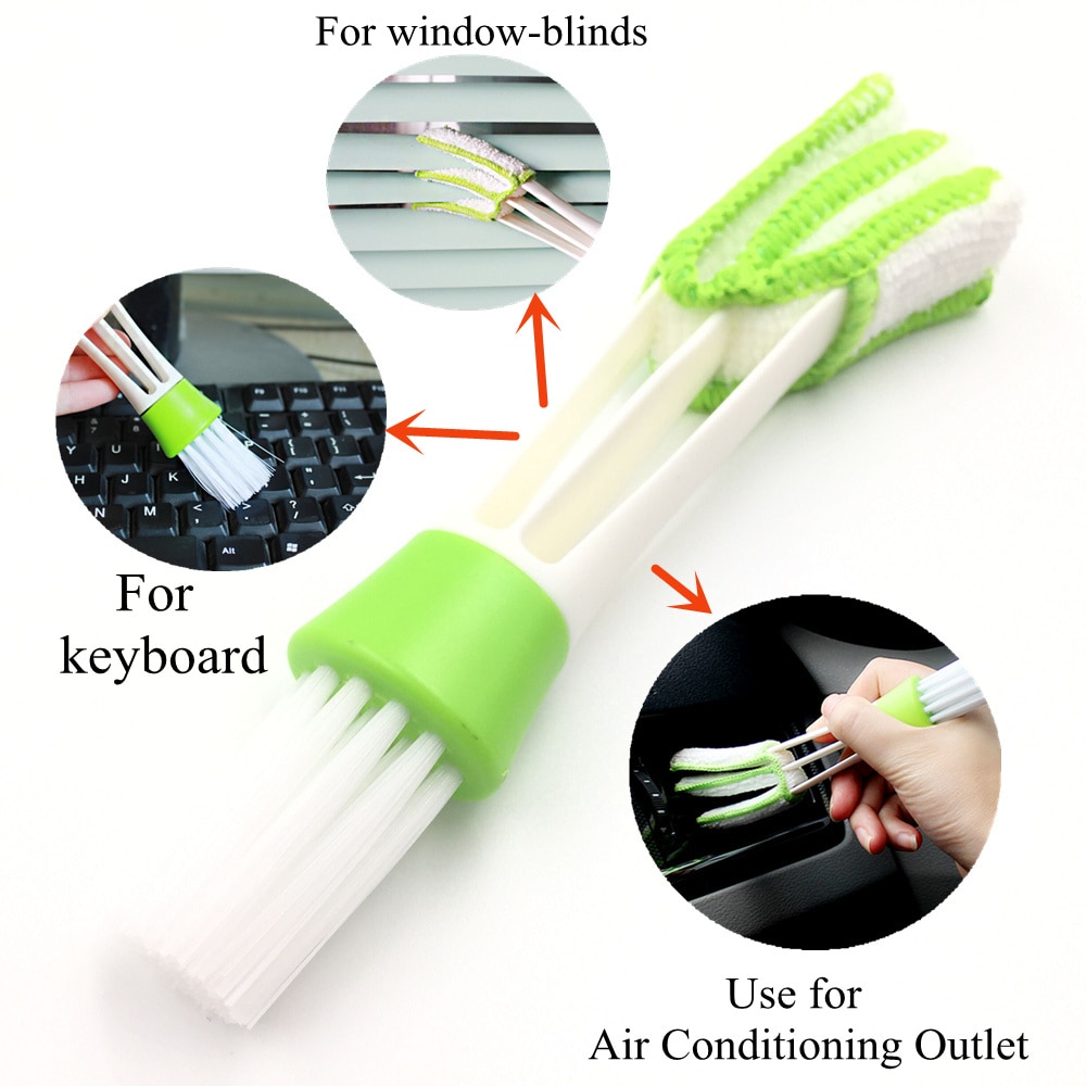 Auto airconditioning stopcontact auto reinigingsborstel dashboard stofborstel interieurreiniging toetsenbord jaloezieborstel auto accessoires