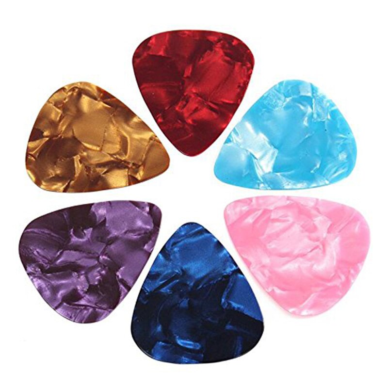 60 Pack Abstract Art Colorful Guitar Picks, Unique Guitar For Bass, Electric & Acoustic Guitars Includes 0.46mm, 0.