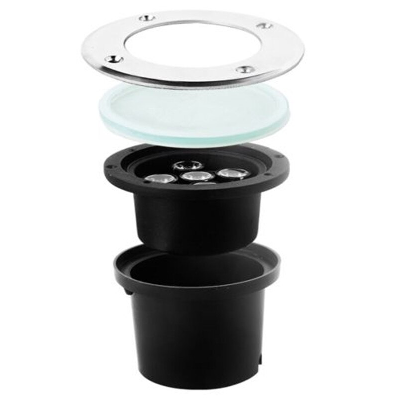 Luz subterránea de 3W LED lámparas AC85-265V/DC12V al aire libre Foco empotrado para suelo enterrado impermeable IP67 paisaje iluminación para escalera