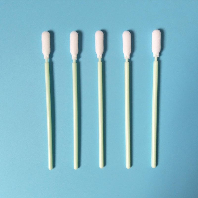 100Pcs Small Flexible Head Disposable Cleaning Swab Sponge Dust Free Round Foam Tipped Sticks for Camera Optical Lens Printer