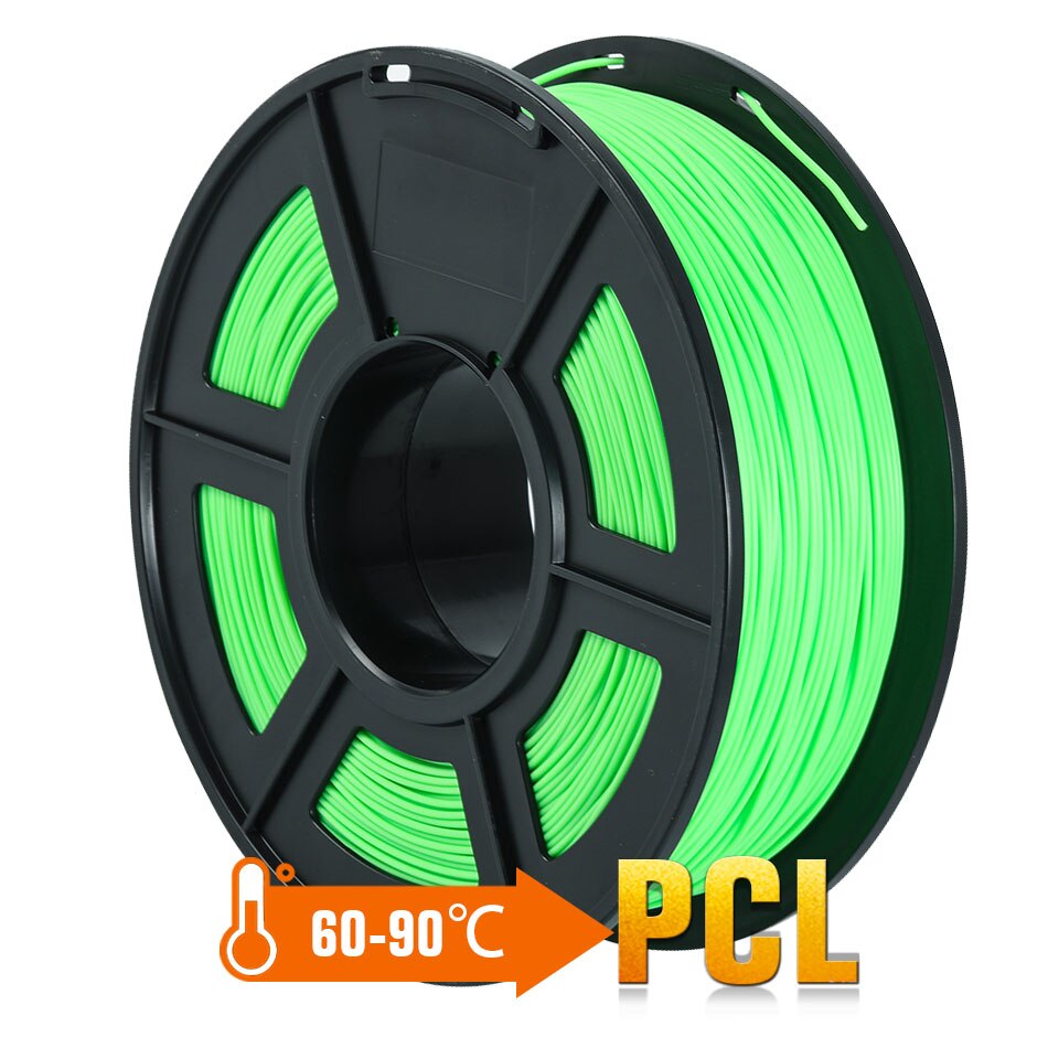 SUNLU Filament 3d PCL For FDM Printer 1.75mm 1kg Low Temperature Plastic PCL 3D Printing Materials: green PCL