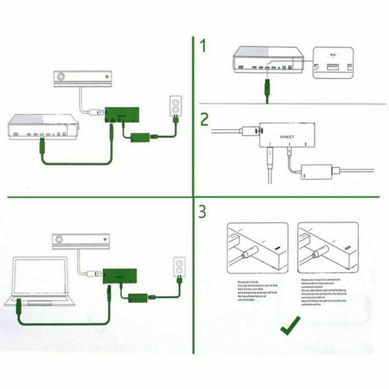For Kinect 2.0 Sensor USB 3.0 Adapter One S One X Windows PC USB 3.0 Power Adapter Kinect Adapter For XBOX One S /ONE X