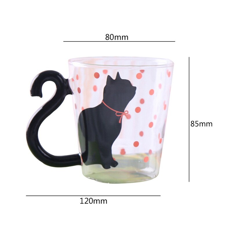 Cute Cat Milk Coffee Mug Water Glass Mug Cup Tea Cup Cartoon Home Office Cup For Fruit Juice Insulated Coffee Mugs: C