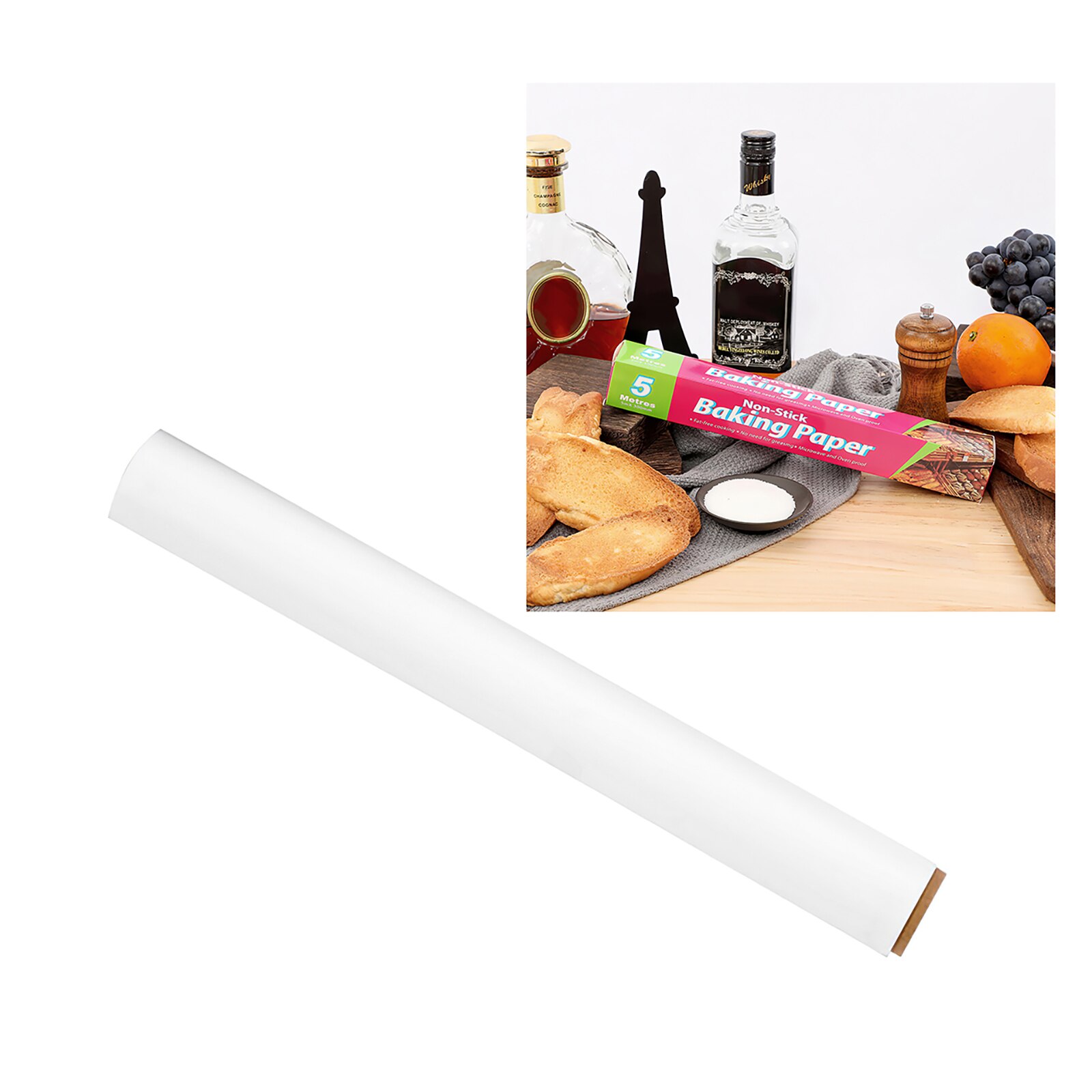 Papier de cuisson antiadhésif, haute température, four à micro-ondes, grille, tapis de cuisson, outils de cuisson, fournitures de cuisine: 5m