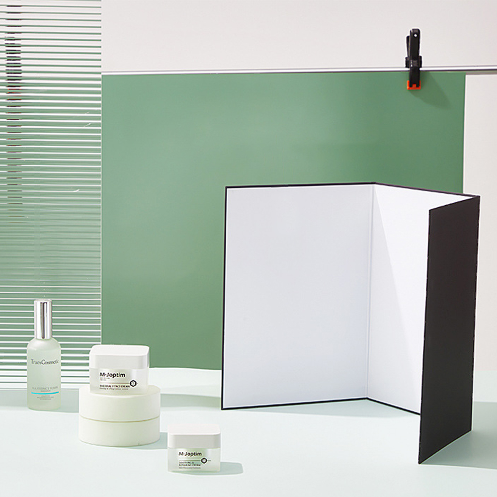 A3/A4 Thickened Double-Sided Foldable Cardboard White Black Silver Gold Reflector Absorb Light Thick Reflective Paper for Glass