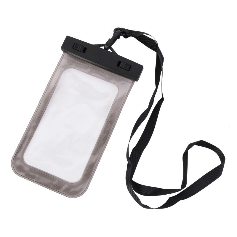 Universal flyde airbag vandtæt bærbar undervands mobiltelefon pose tør taske taske berøringsskærm svømmetasker tør sag: B