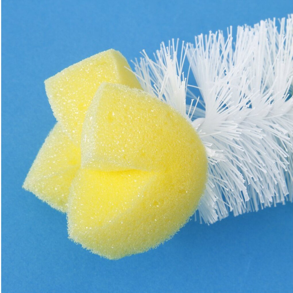 Casa gancho estilo punho leite garrafa mamilo escova limpa 2 em 1