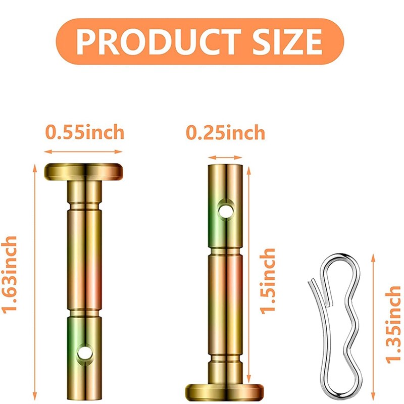 40 Pieces Shear Pins And Cotter Pins 738-04124 And 714-04040 Replacement Shear Pin And Bow Tie Lock Cotter Pin Kit