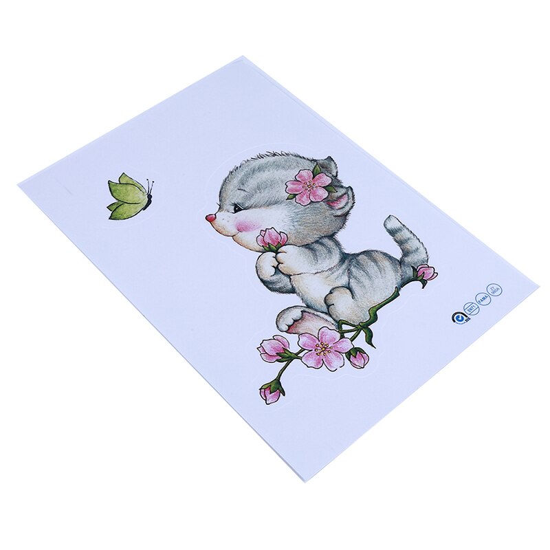 Simulatie Kat Wc Stickers Verwijderbare Muurstickers Waterdichte Zelfklevende Badkamer Stickers Leuke Cartoon Kitten Stickers: ZYPA-980A-N