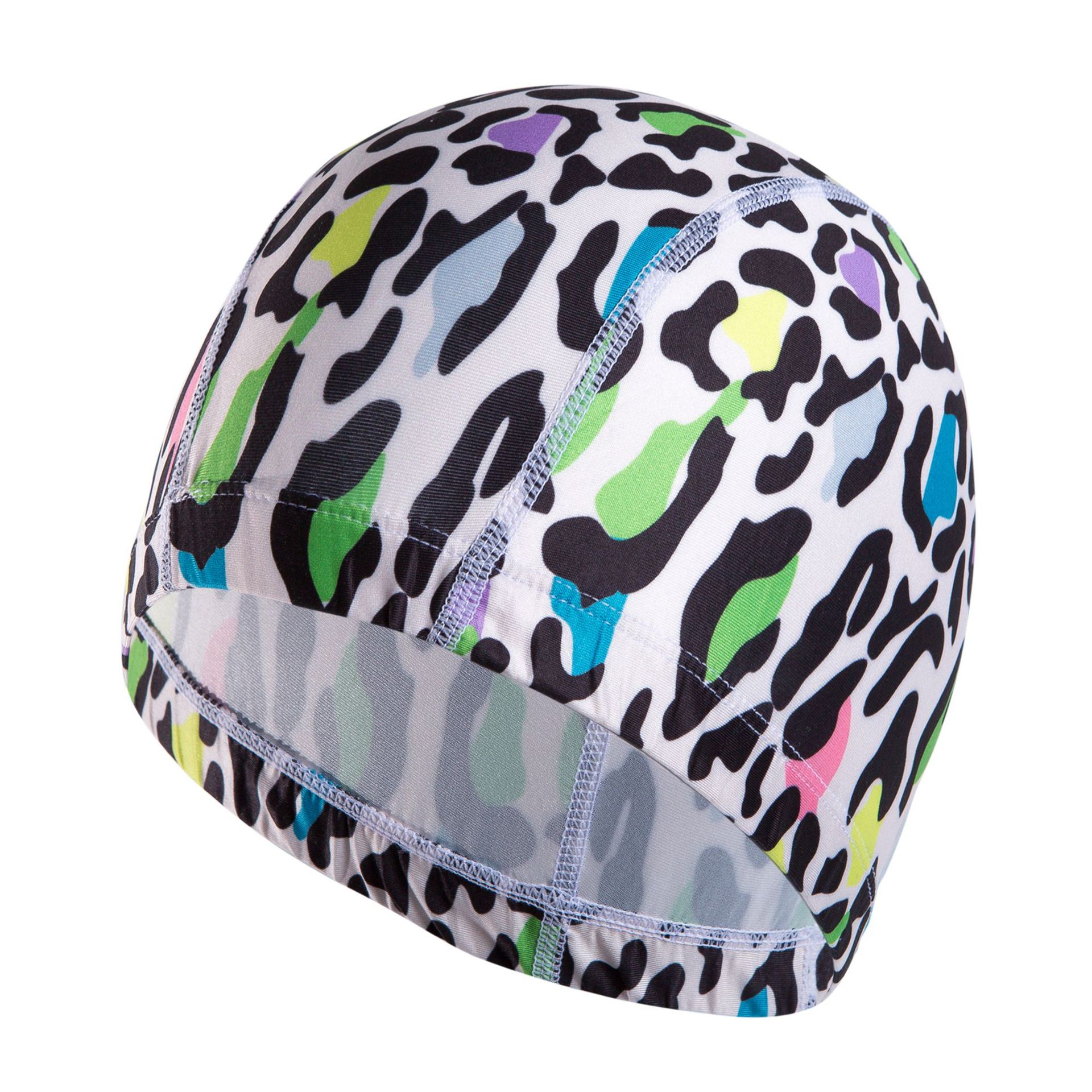 Style for Both Men and Women Digital Printing Swim Cap Ultra-stretch Comfortable Swimming Not Squeeze Head-: Fashion Flower Leopord Pattern