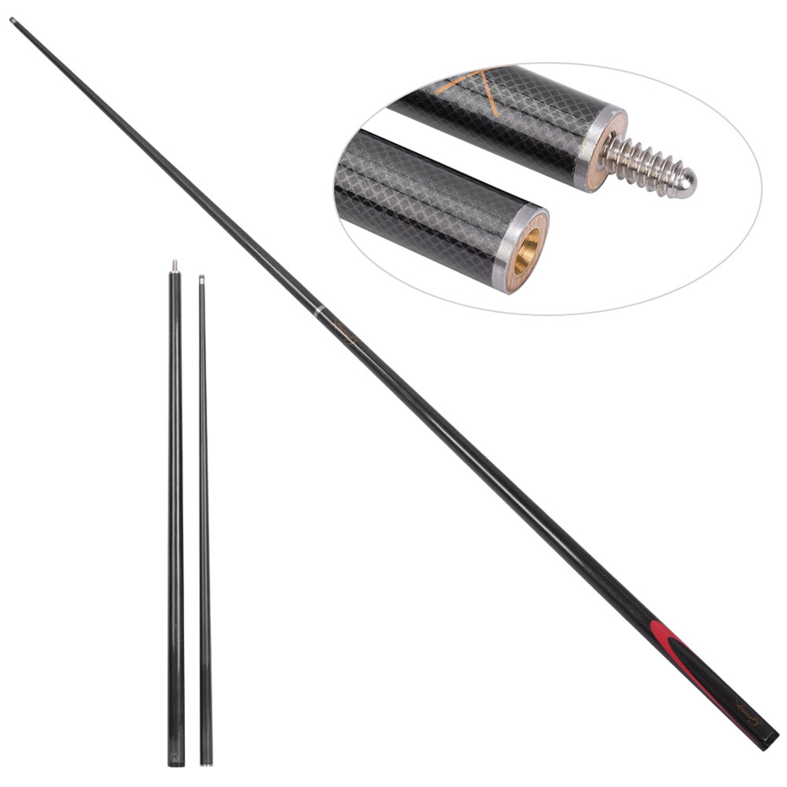 Biljardköer stick 9mm kolfiber biljardköer stick snooker spö tillbehör