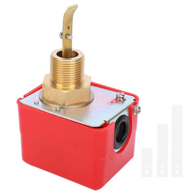 Water Flow Switch HFS-20 Water Flow Switch Target Type G3/4in Interface Brass High Sensitivity Water Flow Switch