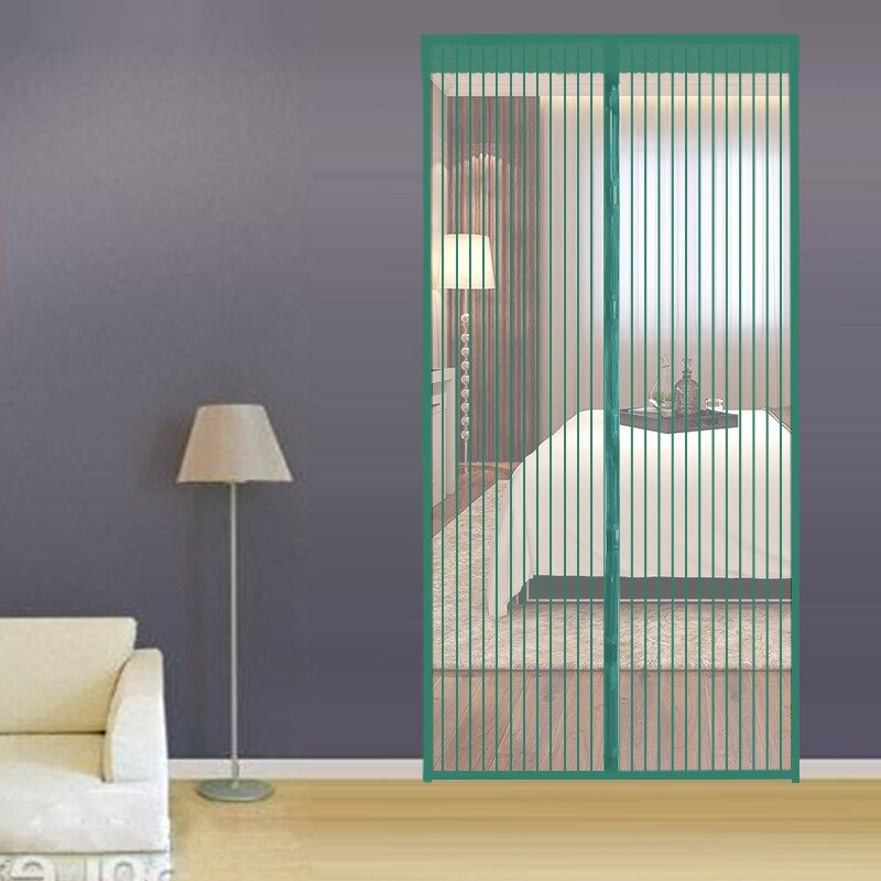Magnetisch hordeurgordijn 135 x 195 cm Automatisch Sluitend Magnetisch Scherm Deur-kleefmontage zonder boren voor balkondeur kelderdeur patiodeur - Wit