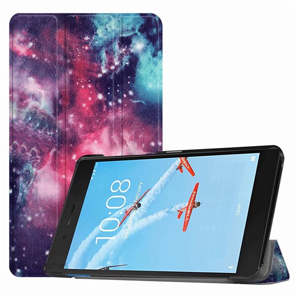 Ultra Slim PU Leather Stand Case For Lenovo Tab E7 7104 TB-7104F 7104F 7 inch Smart Cover Tablet Shockproof Flip Shell+Film+Pen: Color 9