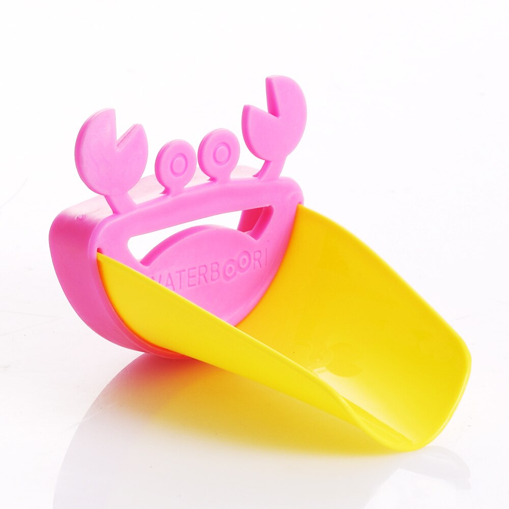 Silicone Tubs crab kids Faucet Extender children Hand Washing extender Bathroom Sink Rubber Water Reach Faucet sink