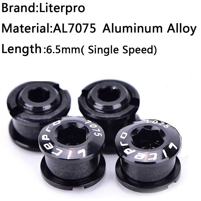 JIANKUN IXF Crankset MTB 104BCD Chainring 170mm Mountain Bike Road Bicycle Chain Ring Cycle Crank Set Screw Bottom Bracket BB: ChainringBolts-Black