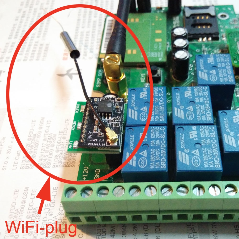 Slimme draadloze WiFi Plug Module voor GSM-RELAY gsm afstandsbediening