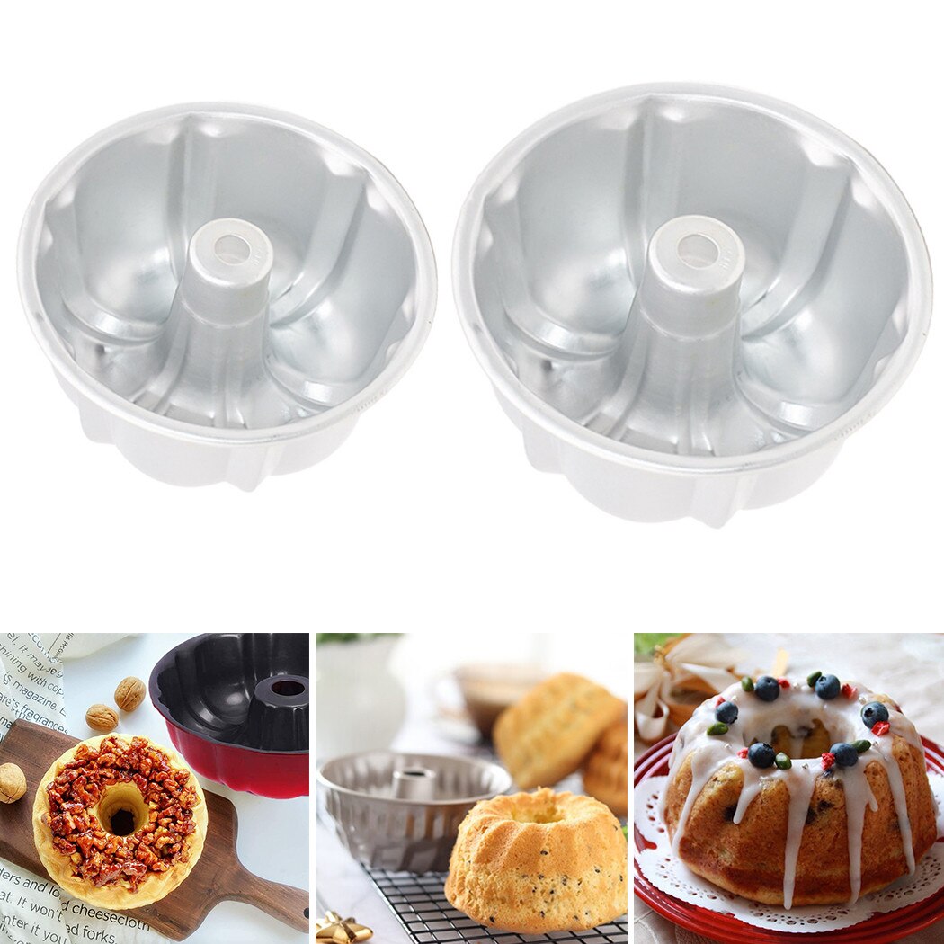 Bakeware Baking Mould Cake Tin Pan Cake Mold Fluted Ring Kitchen Tool Metal