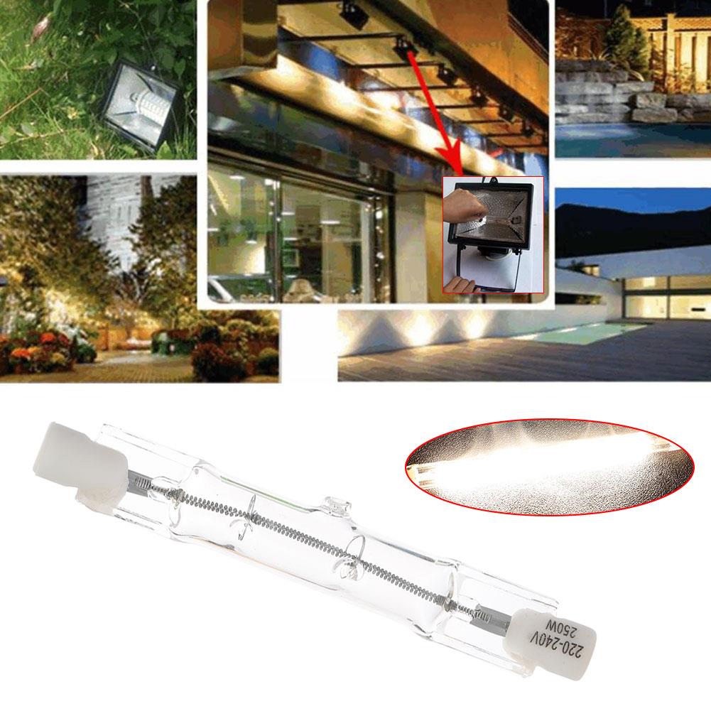 Wolfraamjodiumlamp halogeenlamp kamerverlichting huishoudelijke benodigdheden binnen buiten glas 250w transparant 220v-240v r7s veilig