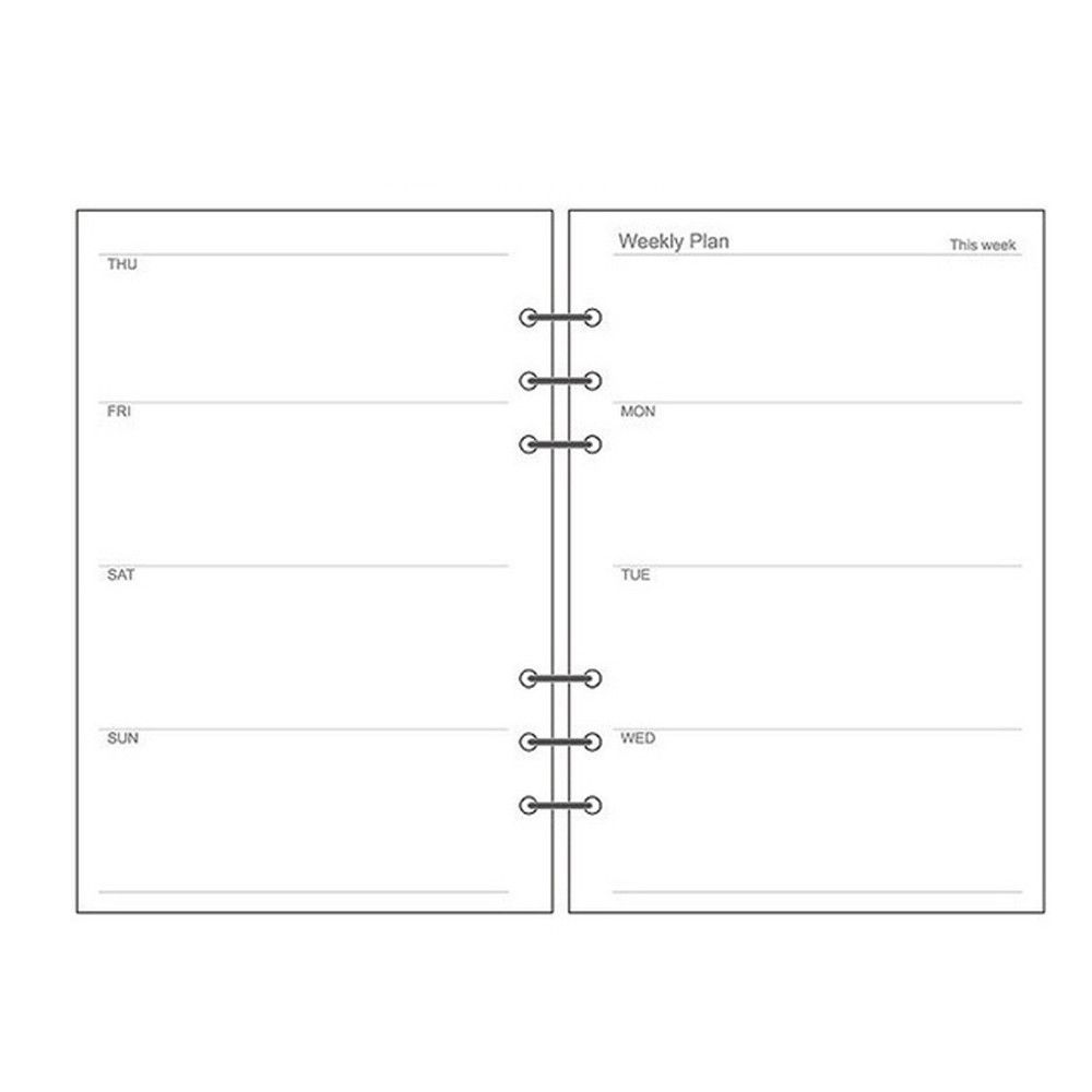 Monthly To-Do List Refill Paper - Spiral Binder Loose Leaf Inner Pages for Daily Planner Notebook: Chocolate