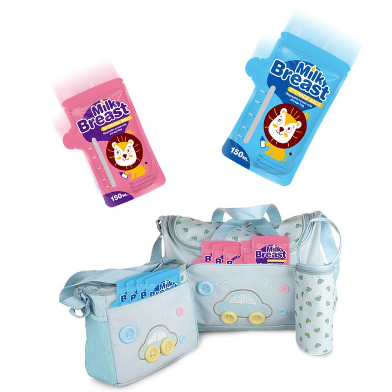 30 pièces bébé aliments stockage lait maternel sacs de stockage pour stocker le lait sac 150ml PBA gratuit sûr lait maternel sacs de stockage
