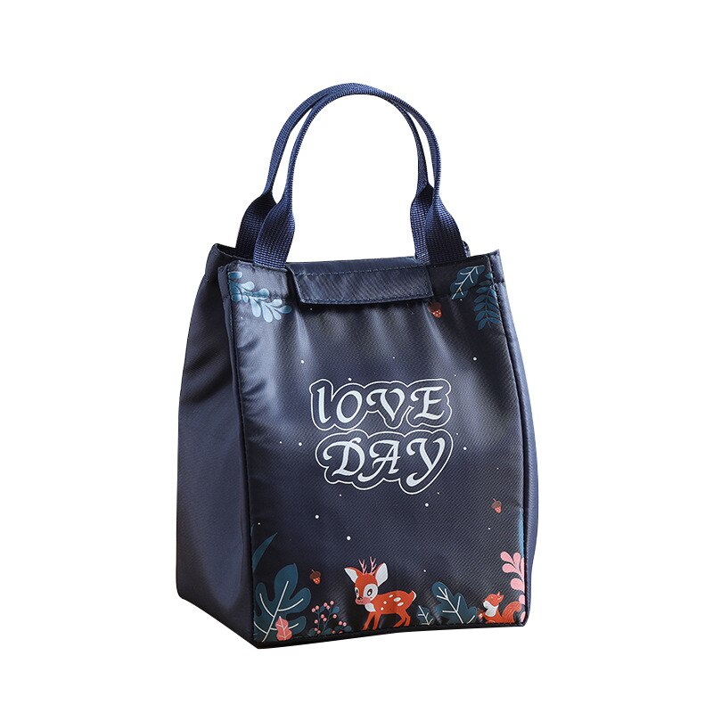 Draagbare Lunch Bag Lunchbox Geïsoleerde Canvas Picknick Voedsel Opbergzakken Lunchbox Tote Reizen Picknick Handtas Reizen Lunchbox: J