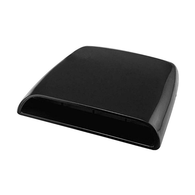 1pcs Car Bonnet Hood Scoop Air Flow Intake Vent Cover Decorative 27*25cm H4GC: Black
