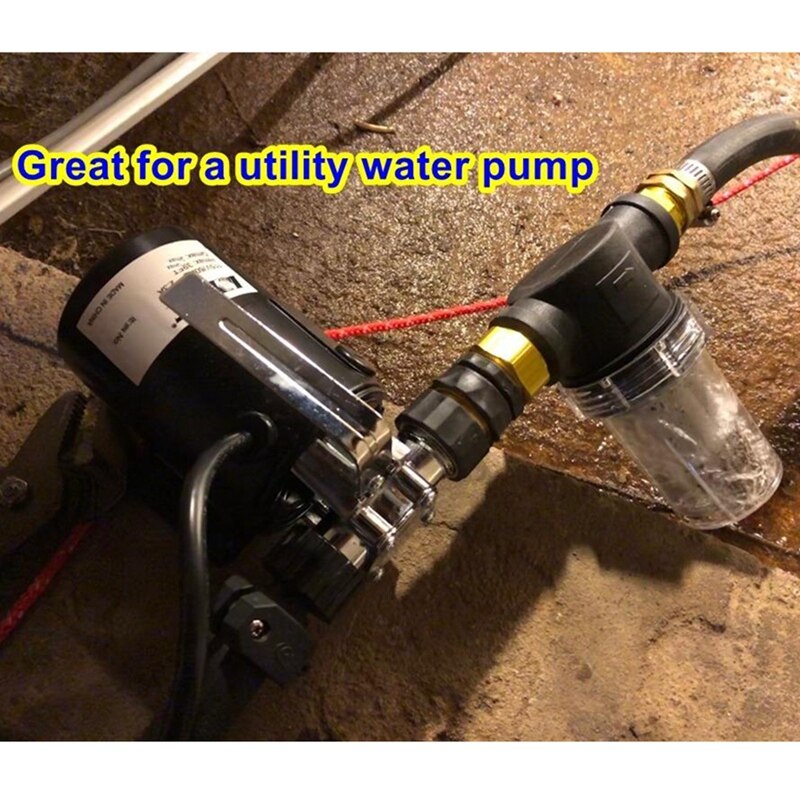 Accesorio de filtro de sedimentos manguera de jardín lavadora de presión para entrada de agua de jardinería al aire libre (100 Mesh Sn)