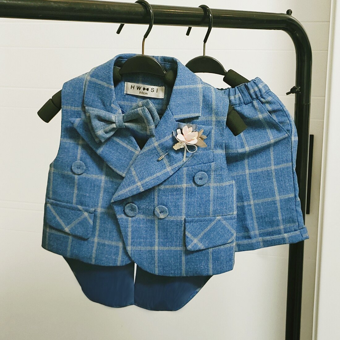 Flower Boys Dress Clothing Sets Kids Boys Clothes Set Summer Tuxedo Formal Suit Party Birthday Wedding Outfits: No shirt / 3T