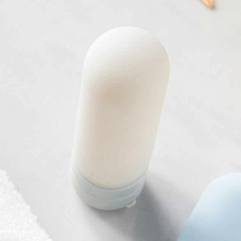 Botellas recargables de viaje de silicona portátil de 50 ML, champú cosmético, Gel de ducha, Kits de apretón para loción, champú, recipiente de baño