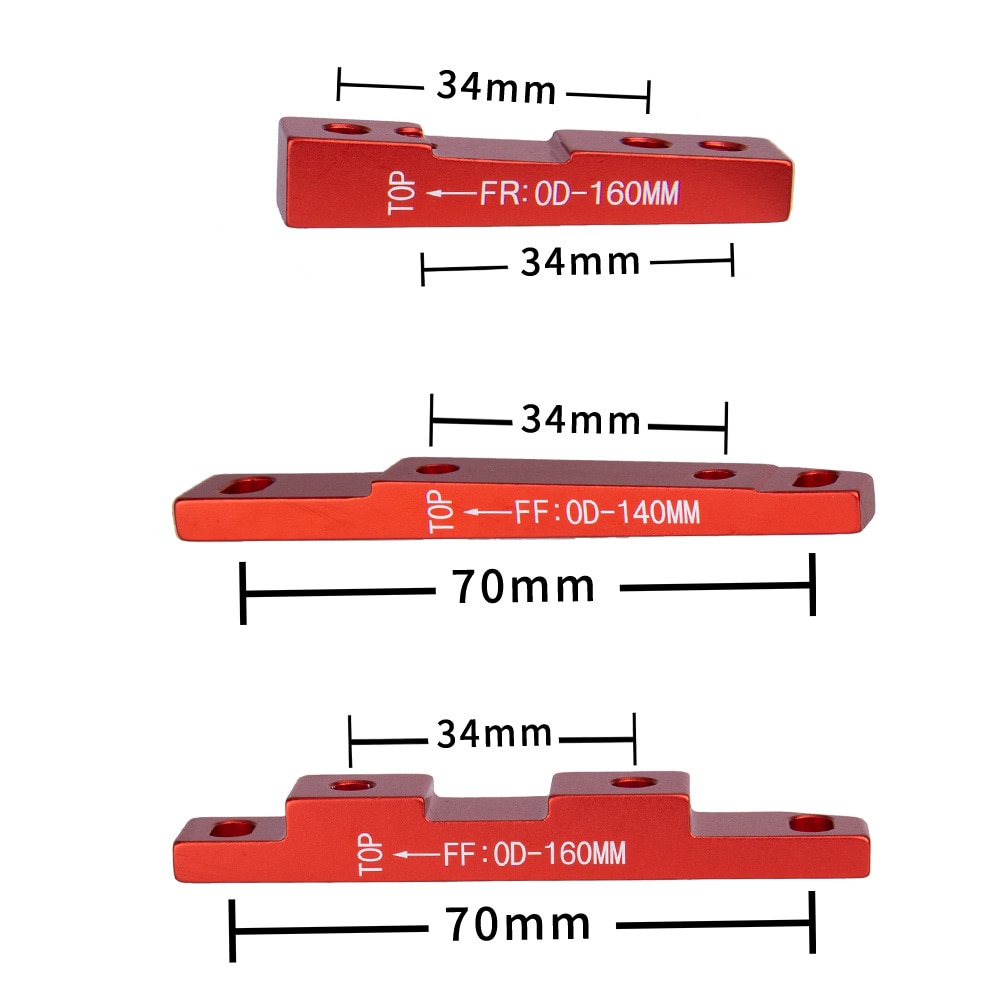 Road Bike Disc Brake Flat Mount Adapter Ultralight Disc Brake Adapter for 140mm/160mm Rotor
