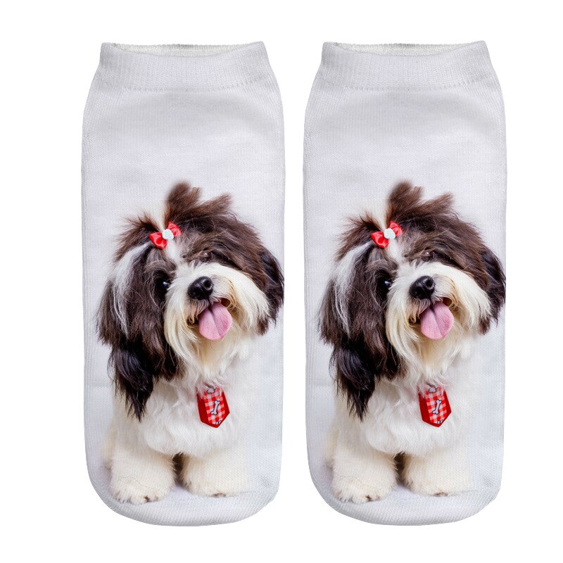 3D Afdrukken Kinderen Sokken Hond Mode Unisex Jongens Meisjes Christmas Sokken Lage Ankle Grappige Sok Voor 8-16T Kids